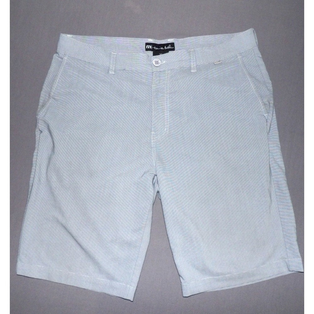 Travis Mathew Gray Striped Stretch 11" Chino Golf Pants‎ Men's 36